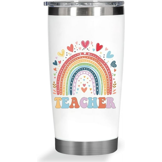 Teacher Christmas Gifts for Women, Teacher Appreciation Gifts for End Of Year New Teacher Retirement Thank You Gifts, 20 Oz Tumbler Valentines Day Gifts