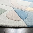 thumbnail image 3 of SAFAVIEH Rodeo Drive Clarissa Abstract Wool Area Rug, Blue/Multi, 4' x 4' Round, 3 of 7