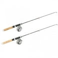 thumbnail image 4 of Fishing Rod Reel Mini Ice Combo Lightweight Portable Metal Telescopic Ice Fishing Reel with Wooden Handle Rod with/without Guide ,Rigid Aluminum Skeletal Frame, 4 of 6