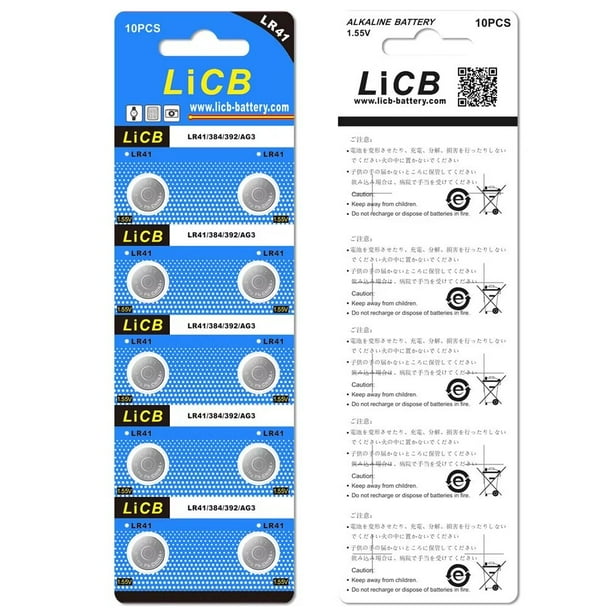 Maxell LR1130 Pile Bouton alcaline, 10 pièces sous Blister