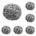 304 Stainless Steel Scrubber 10 Pack Heavy Duty Metal Scourers Bulk Reusable Wool Scrubber For Kitchen Pots Pans Ovens Grill Racks