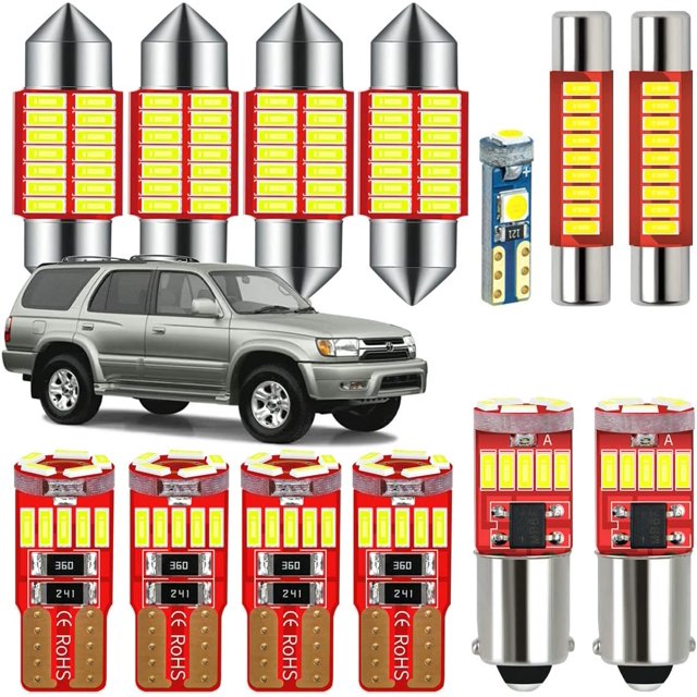 DODOFUN Kit de Lumière LED Intérieur Compatible avec Toyota 4Runner 1996-2002 (Ampoule 13 Pcs 6000k)