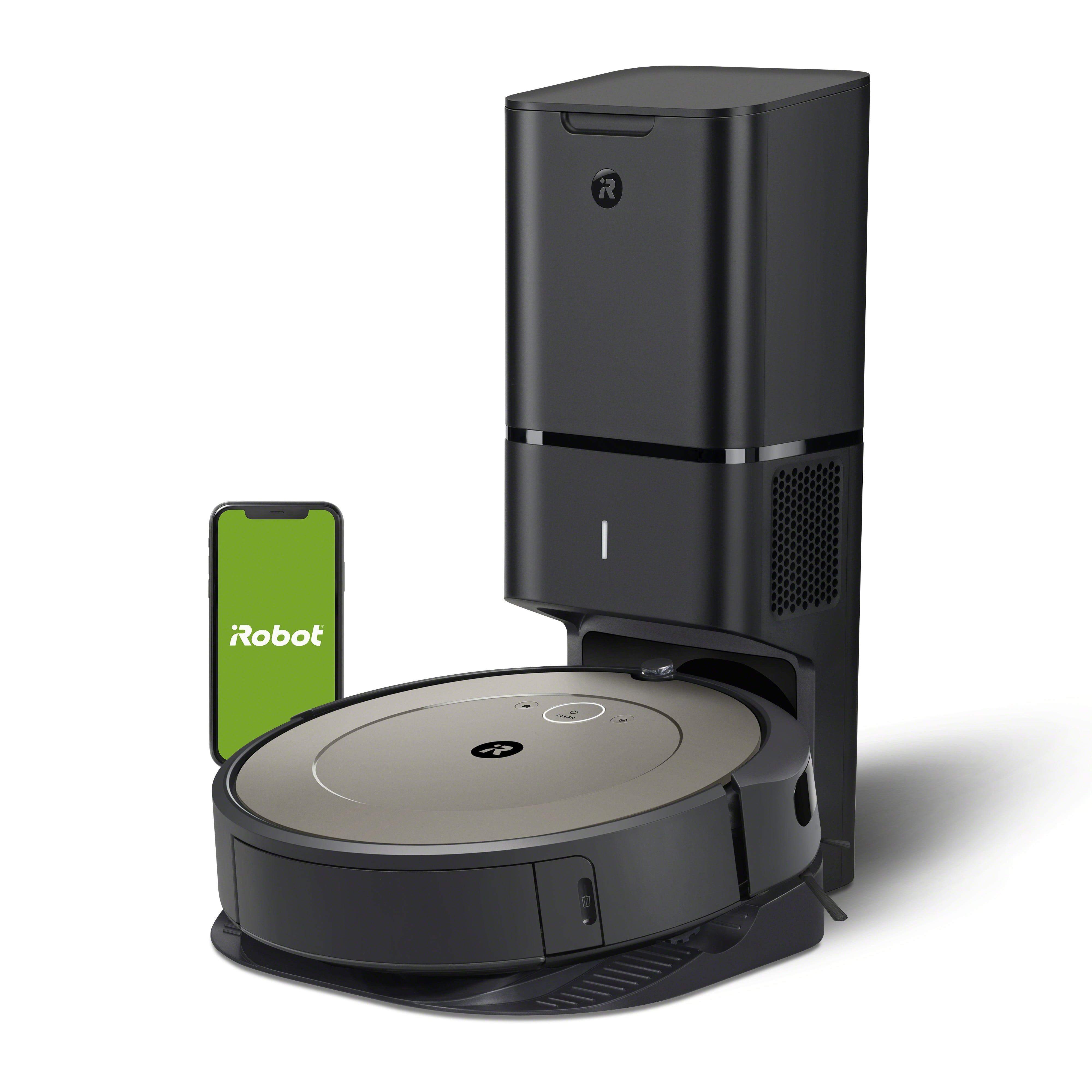 iRobot® Roomba® i1+ (1552) Wi-Fi Connected Self-Emptying Robot Vacuum, Works with Alexa, Ideal for Pet Hair, Carpets