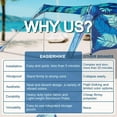thumbnail image 5 of Beach Canopy Tent Shade with Sidewalls 10x10FT, 6.6FT Tall, UPF50+ Sun Shelter, Windproof & Water Resistant, Leaves, 5 of 6
