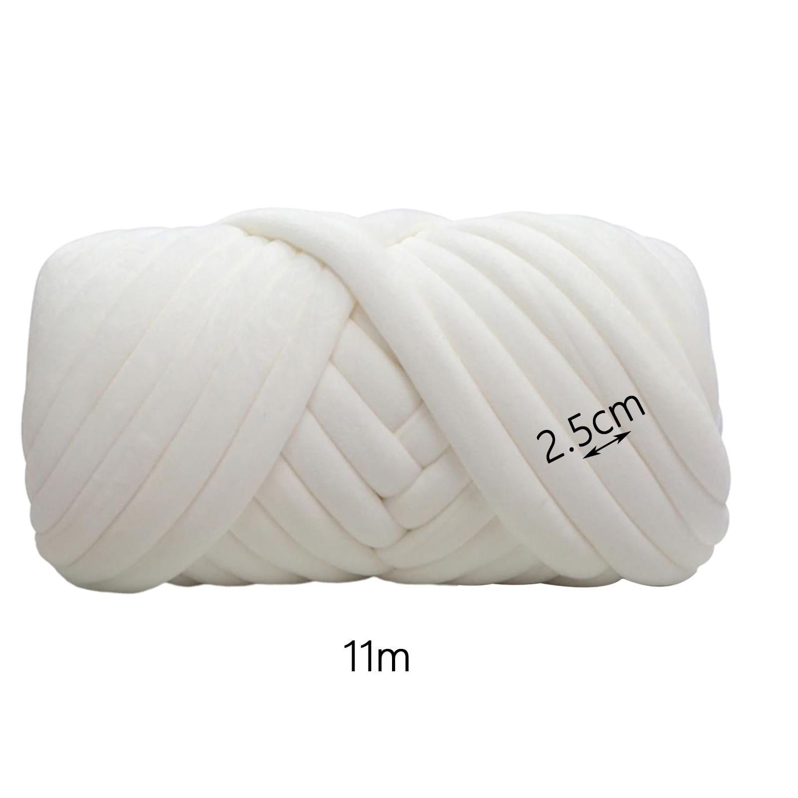 250G Chunky Yarn Giant Yarn Thick 13-15.3 Yards Soft Bulky Yarn Tube Yarn  for Finger Weave Arm Knitting Roving Crochet Pet Bed and Bed Fence Khaki