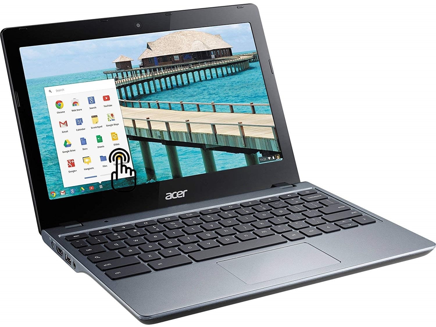 Restored MP5 Acer C720P2625 Touchscreen Celeron 2955U DualCore 1.4GHz 4GB 16GB SSD 11.6" LED Chromebook (Refurbished)