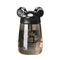 thumbnail image 2 of 400ml Water Bottle Transparent Large Capacity Outdoor Portable Elf Mice Shape Drinking Cup Daily Use Cyan 400ML, 2 of 13