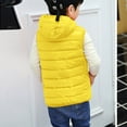 thumbnail image 7 of Boys Winter Yellow Vest Cute Hooded Jackets with Pockets Sleeveless Quilted Vest Kids Waterproof Jacket Baby Girl Jacket 12-15 Years, 7 of 7