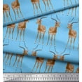 thumbnail image 3 of Soimoi Cotton Jersey Fabric Deer Animal Print Fabric by The Yard 58 Inch Wide, 3 of 3