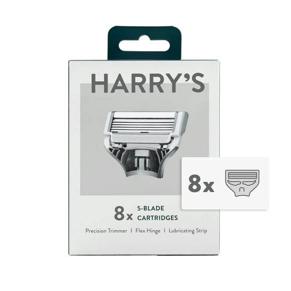 Harry's Razor Blades for Men: 8 Pack of Men's Razor Blade Refills