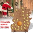 thumbnail image 4 of 25 Holes Wooden Advent Calendar Christmas For 24 Ferrero Rocher & Chocolate Gift, 4 of 10