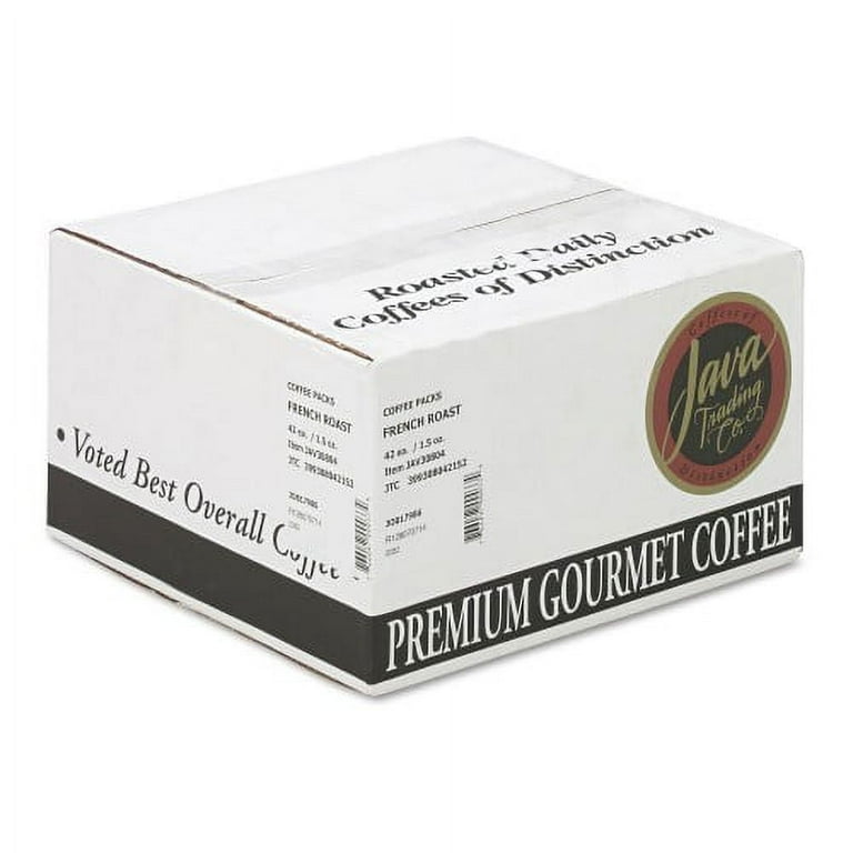 Coffee Portion Packs, 1.5oz Packs, French Roast, 42/Carton Coffee Portion Packs, 1.5oz Packs, French Roast, 42/Carton