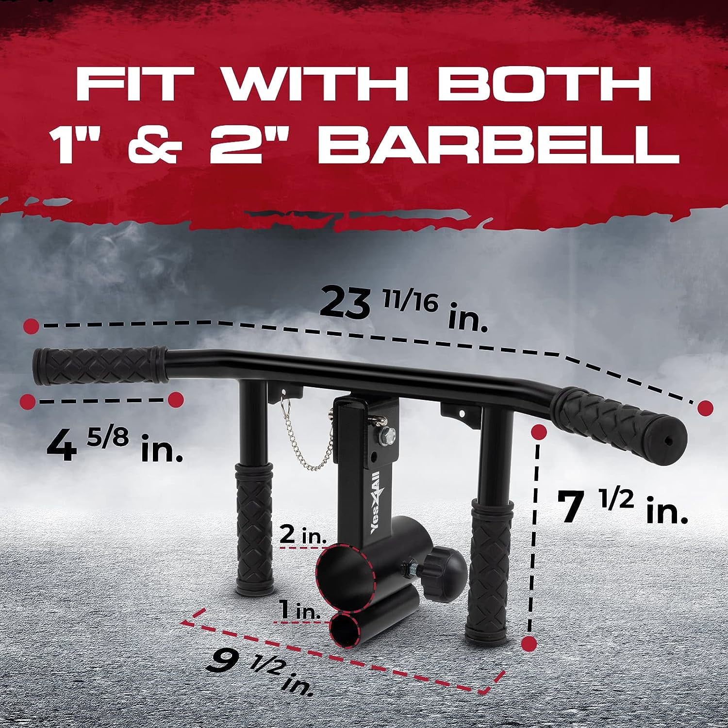 Metal - T Bar 4 handles adjustable