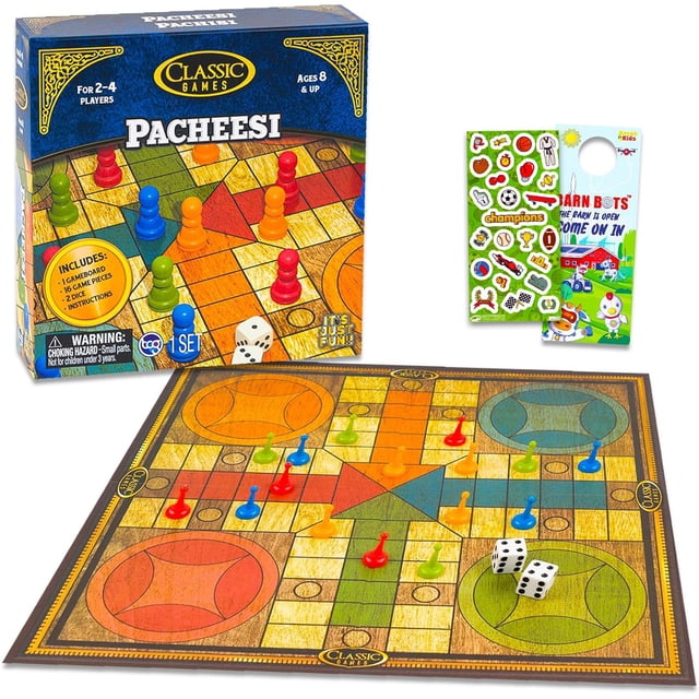 Juego de mesa Parchís Family Game Night con pegatinas