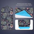thumbnail image 4 of Baberos para adultos Baberos impermeables para comedor protectores de ropa lavables a máquina con recogedor de migas para mujeres mayores, 4 of 5