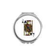 thumbnail image 1 of Modèle de Cartes à Jouer Club J Miroir Compact à la Main Verre de Poche Portable Rond, 1 of 3
