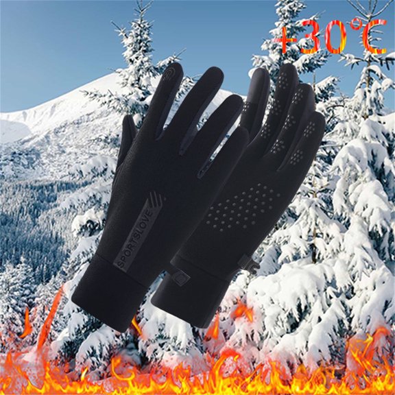 WHEANG Fall Fashion Must Haves Rechargeable Heated Touchscreen Hand Warmer Winter Gloves For Skiing Snowboarding Cycling Hunting 1 Pair Black One Size