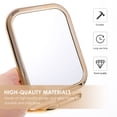 thumbnail image 3 of 2pcs Double Sided Tabletop Makeup Mirror Folding Vanity Magnifying Mirror, 3 of 8