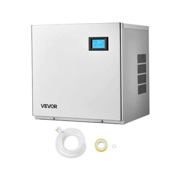 VEVOR Commercial Ice Maker Machine - Head, 360 Lbs/Day Stainless Steel Ice Machine with Self-Cleaning, 156 PCS Ice Tray, Adjustable Thickness, Ideal for Restaurant Bar Cafe Hotel - Head Only