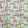 thumbnail image 1 of oneOone Viscose Jersey Light Green Fabric Geometric Bold Lines Quilting Supplies Print Sewing Fabric By The Yard 60 Inch Wide, 1 of 4