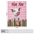 thumbnail image 4 of ARISTURING Ultra Soft Light Weight Just A Girl Who Loves Pigs Throw Blanket Air Conditioning Blanket for Bed Couch Sofa Living Room Picnic, 4 of 6