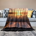 thumbnail image 2 of Creowell Sunset Throw Blanket for Couch Sofa Bed Office Travel Camping School | Soft Plush Blankets All Seasons Lightweight Blanket 40x50in, 2 of 6