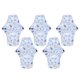 thumbnail image 1 of Almohadillas sanitarias menstruales para mujer, almohadillas de algodón lavables a prueba de fugas, 5 uds., 1 of 8