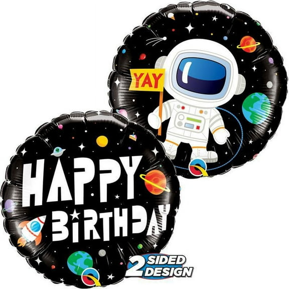 LOONBALLOON Alien, Space, Earth Theme Balloons, 18″ BIRTHDAY ASTRONAUT