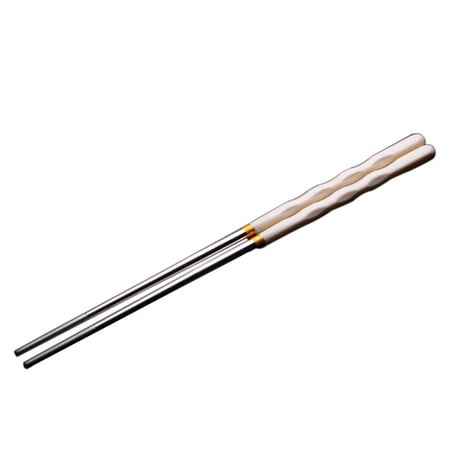 

Stylish Stainless Steel Anti-skid Hotel Restaurant Home Chopsticks Cutlery Gift