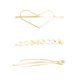 thumbnail image 4 of 3 Piezas Pasadores Para El Cabello Pinzas Para El Cabello Alfileres Para El Cabello Dorados Mujeres Dama Niña Accesorios Para El Cabello Rhinestone Pe Sunnimix pinzas para el cabello de la muchacha de las mujeres, 4 of 8