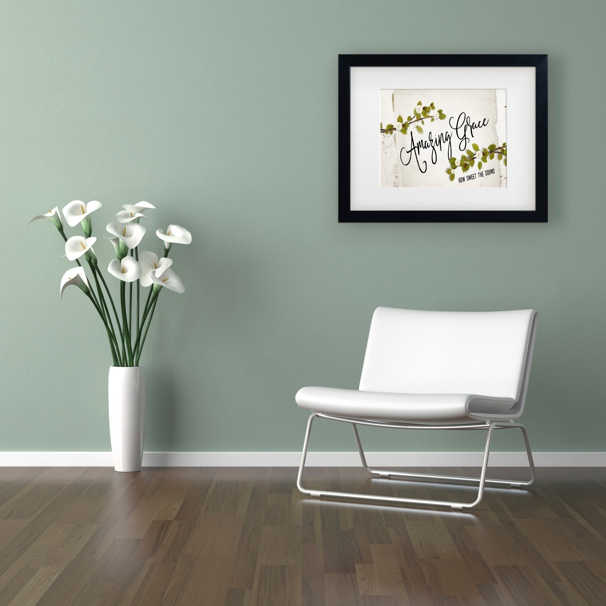 Trademark Fine Art 'Amazing Grace Floral' Canvas Art by Marcee Duggar