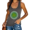 thumbnail image 2 of ZyeKqe Womens St.Patrick's Day Tank Tops Sleeveless Scoop Neck Summer Tops Clover Print Casual Loose T Shirts, 2 of 5