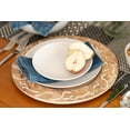 thumbnail image 5 of 10 Strawberry Street Wazee Matte 10.5" Coupe Stoneware Dinner Plate, Set of 6, White, 5 of 6