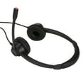 thumbnail image 4 of Calling Headset, Dual Ear Black Business Headset Ultra Light Noise Canceling RJ9 Plug  For Call Centers, 4 of 8
