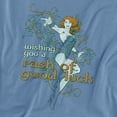 thumbnail image 2 of JLA Rash of Good Luck Women's T Shirt, Carolina Blue, Medium, 2 of 6