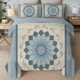 thumbnail image 3 of Davulos 2-Piece Twin Quilt Set Soft Bedding Set Lightweight Bedspread Coverlet with Floral Pattern Reversible Bed Cover for All Seasons, 3 of 8