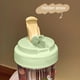 thumbnail image 4 of Vaso de agua con pajita de gran capacidad | Botella de té para estudiantes | Vaso de viaje de plástico a prueba de fugas de 600 ml con pajita de silicona de grado alimenticio | Vaso portátil para, 4 of 7