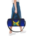 thumbnail image 5 of Lsque Geometry Dash Pattern Foldable Sports Gym Bag with Wet Dry Pocket, Ultralight Travel Bag, Large Capacity Duffel Bag, Splash Proof Carry on Bag, Overnight Bag, Weekender Bag for Travel, 5 of 6