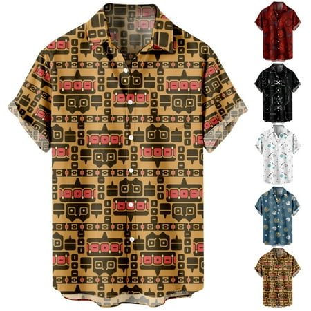 

Unisex Youth Anime Casual Button Down Tops Shirt with Breast Pocket Slim-Fit Clothes Sizes Kids-Adult Unisex