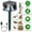 Green, variant on 360° Ultrasonic Pest Repeller Electronic Plug-in Pest Control Mouse Chaser Blocker Repellent Deterrent with Pressure Wave & Ultrasonic Sound for Indoor Use