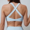 thumbnail image 5 of Women's High Support Scoop Neck Sports Bra - Large, Light Blue, 5 of 7