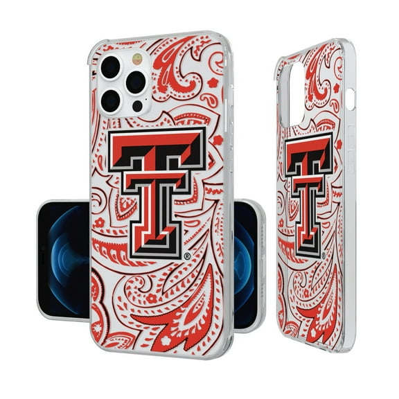 Texas Tech Red Raiders iPhone Paisley Design Clear Case