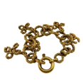 thumbnail image 3 of Pre-Owned CHANEL Clover Lava Bracelet, Ankle Bangle, Gold, Unisex, 93P, with Rice, 3 of 11