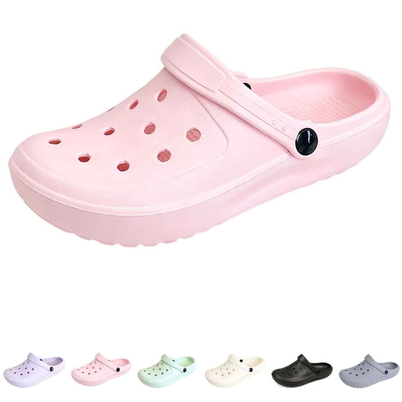 Bibifish Mens Womens Garden Clogs Soft Sole Fashion Closed Toe Slide Sandals Summer Beach Casual Shoes
