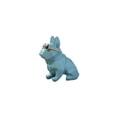 thumbnail image 1 of Rmdusk Mini figura geométrica única de perro perrito Bulldog con gafas de sol estatuas de animales azules hogar jardín Bar D?Cor ornamento, 1 of 5
