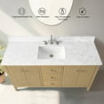 thumbnail image 2 of Vanity Art 60" Bathroom Vanity with Sink, Freestanding Storage Cabinet with Engineered Marble Top, Flip Down Tray, Drawer, and Shelve, 2 of 8