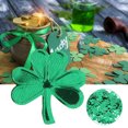 thumbnail image 4 of 60g/Bag Beautiful Unique Party Table Confetti for Saint Patrick's Day Party Balloon DecorationGreen 4 Leaves Grass, 4 of 8