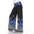 thumbnail image 2 of White Mark Printed Palazzo Pants, 107-Royal Peacock - Large, 2 of 5