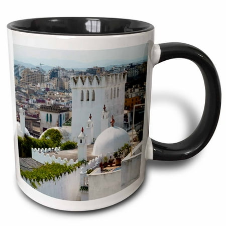 

3dRose View of Tangier from the Medina Tangier Morocco North Africa Two Tone Black Mug 11oz