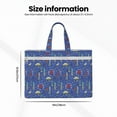 thumbnail image 3 of Honeii New-York City Print Canvas Tote Bag with Compartments Laptop Tote Bag Large Tote Bag, 3 of 8